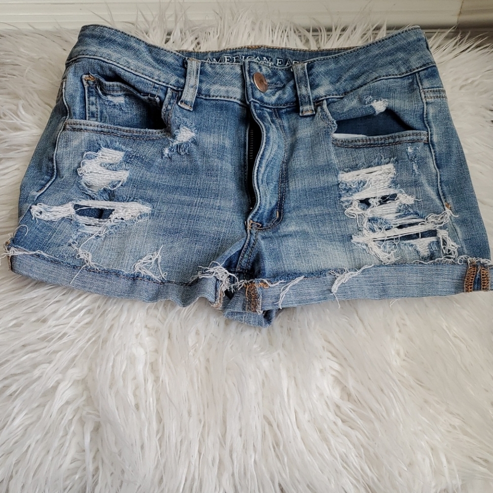 AE 🦅 Hi Rise Shortie 360 Super Stretch 6